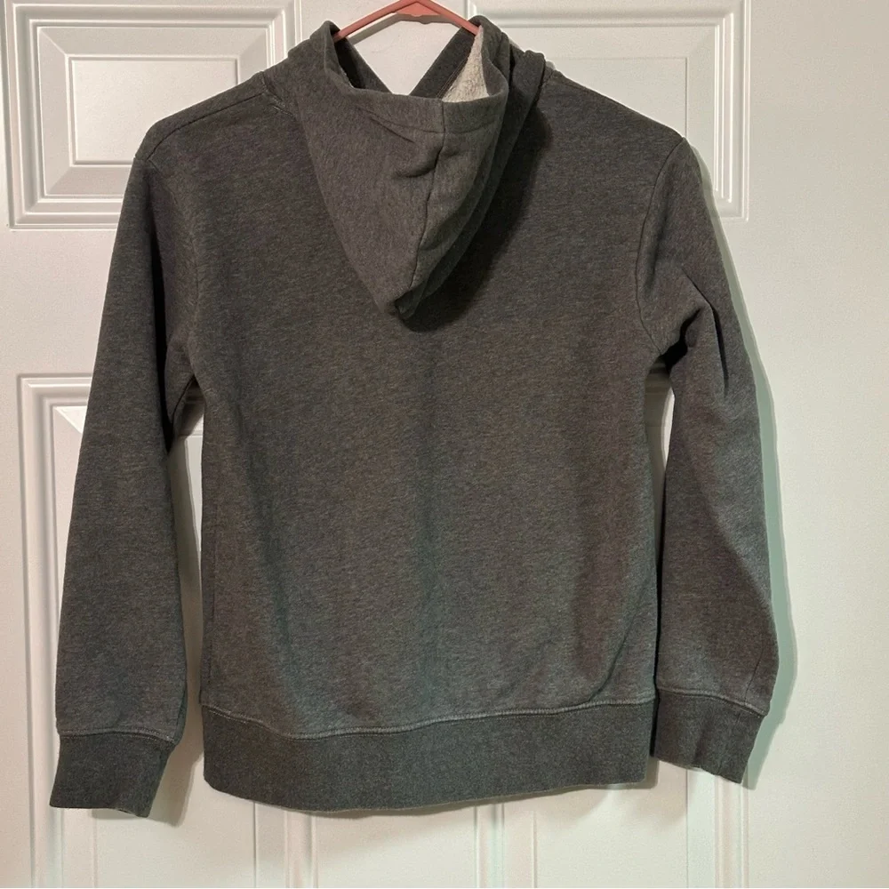 Nike Air Jordan Youth Hoodie Boys Medium Gray Jump-Man Logo Pullover Sweater